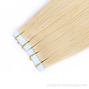 Mink Brazilian Hair Vendor Virgin Cuticle Aligned Human Weave Extension Tape In 1b 1# 2# 4# 6# 8# 613# One Donor Mink Human Hair